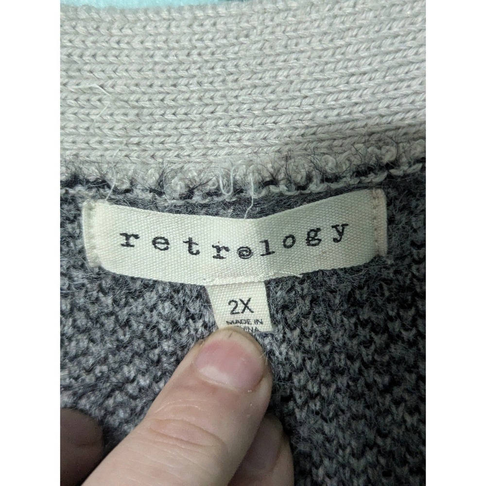 cardigan sweater retrology size 2xl - Picture 4 of 7